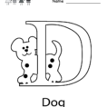 Letter D Preschool Worksheets To Download Free  Math