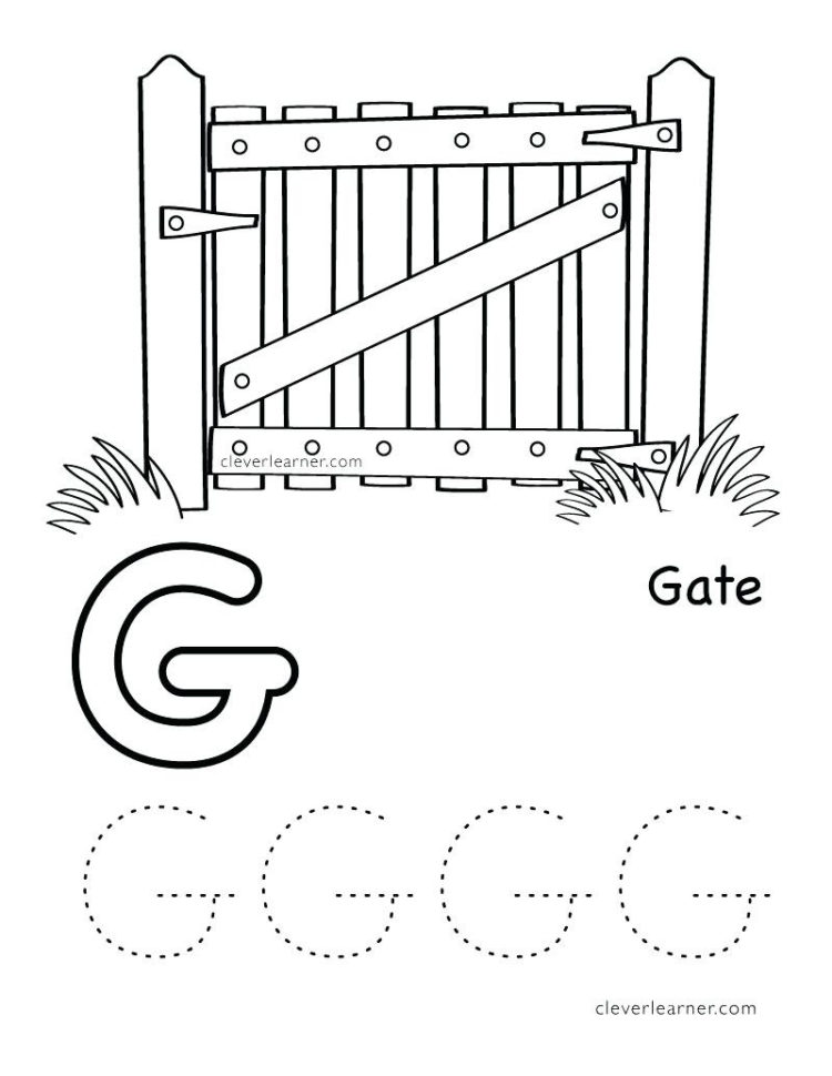 Letter G Printable Coloring Pages – Shieldprintco