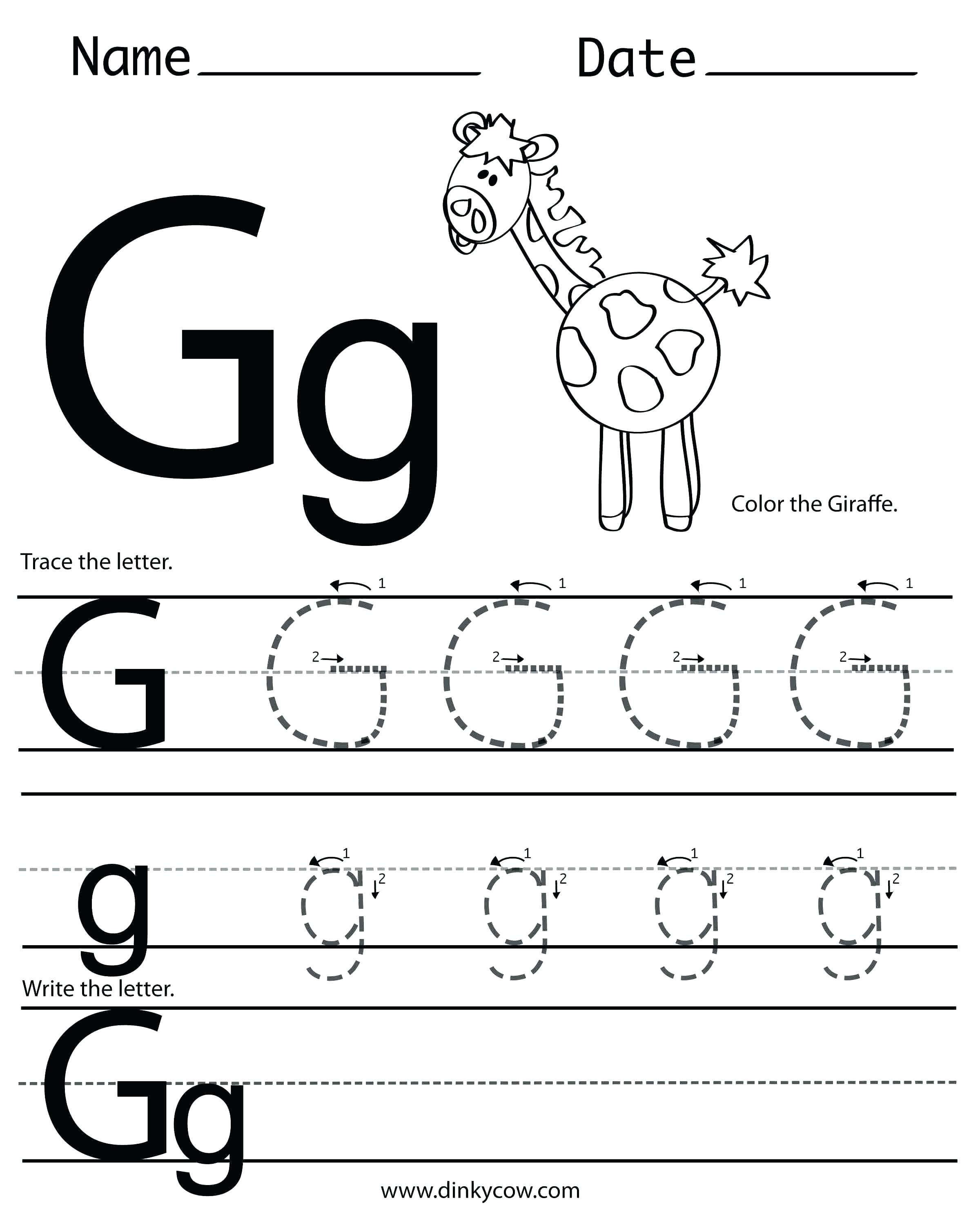 Letter G Printable Coloring Pages – Shieldprintco
