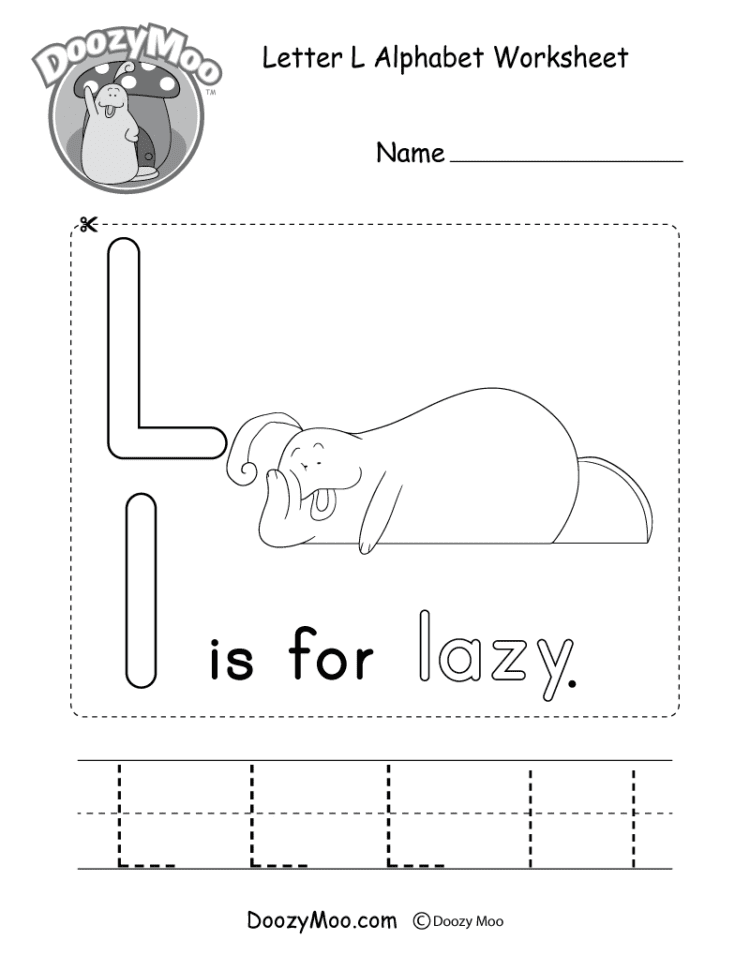 Letter K Alphabet Activity Worksheet  Doozy Moo