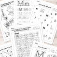 Letter M Worksheets  Alphabet Series  Easy Peasy Learners