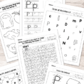 Letter P Worksheets  Alphabet Series  Easy Peasy Learners