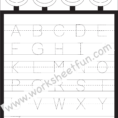 Letter Tracing Worksheet – Capital Letters  Free Printable