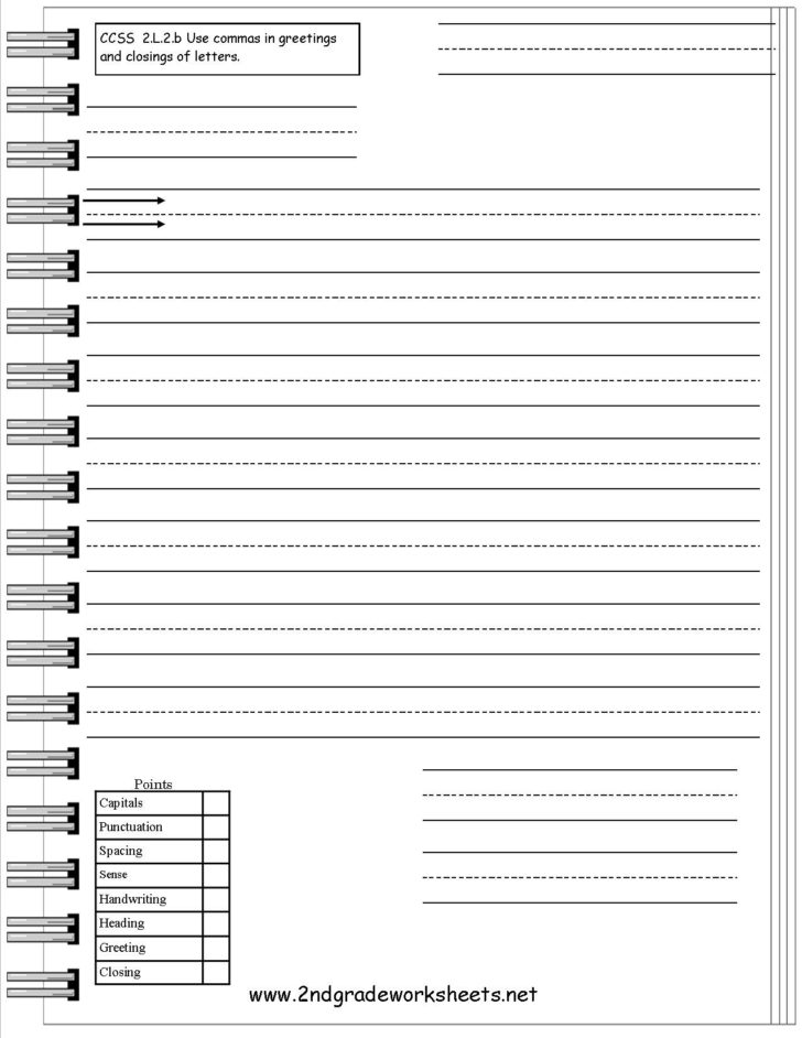 Letter Writing Worksheets For Grade 5 Db excel