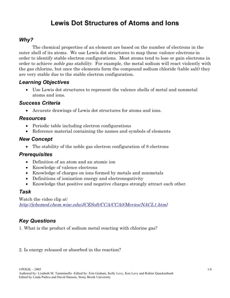 Lewis Dot Structures Worksheet 1 Answer Key  Inspiracao