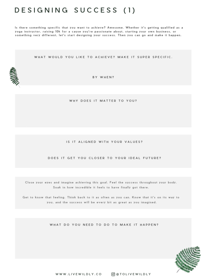 Life Audit Worksheets – Free Life Design Resource  Live Wildly