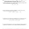 Limiting Reactants Worksheet
