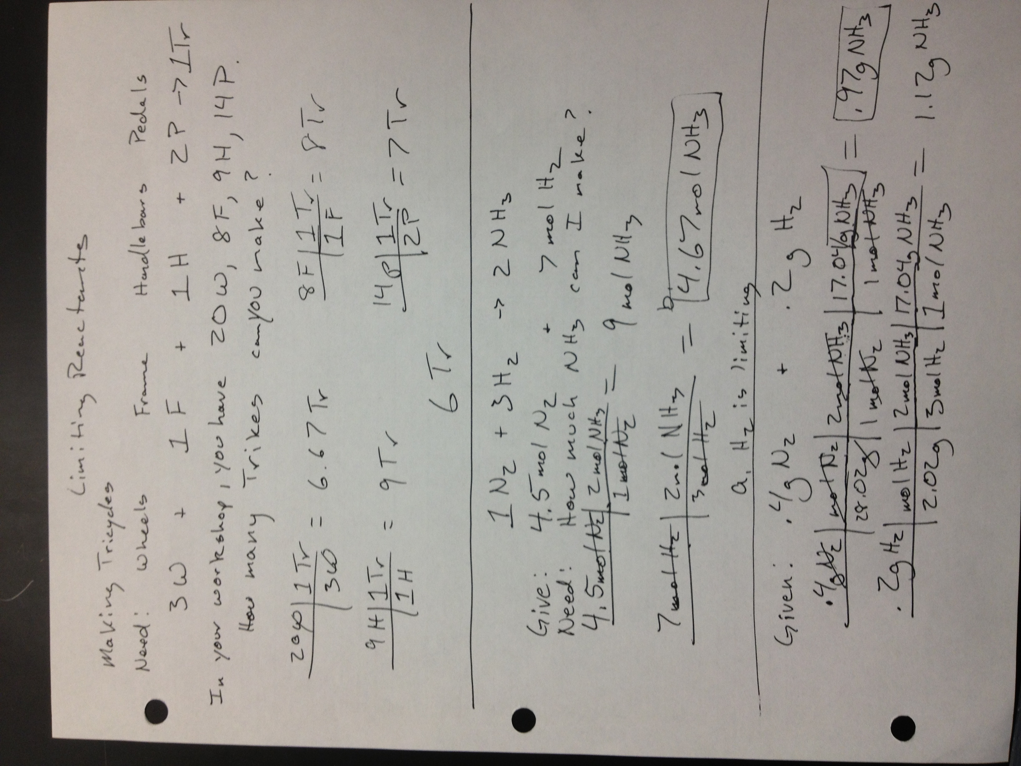 Limiting Reagent Worksheet 1 Answers  Fxund