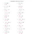 Linear Equation In One Variable Worksheet Author's Purpose
