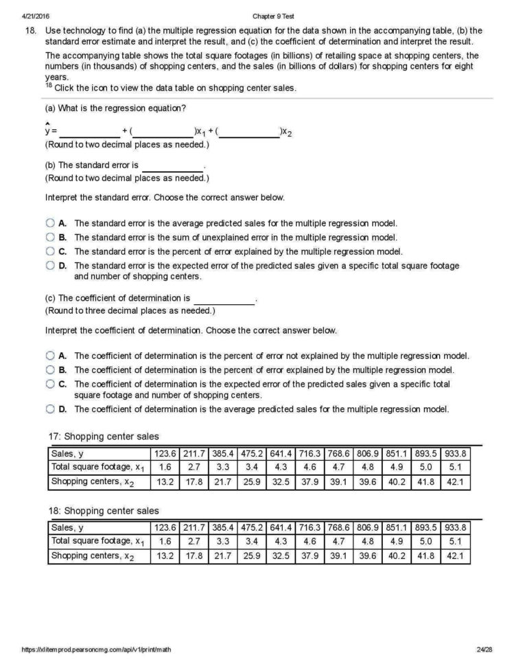 Linear Regression And Correlation Coefficient Worksheet
