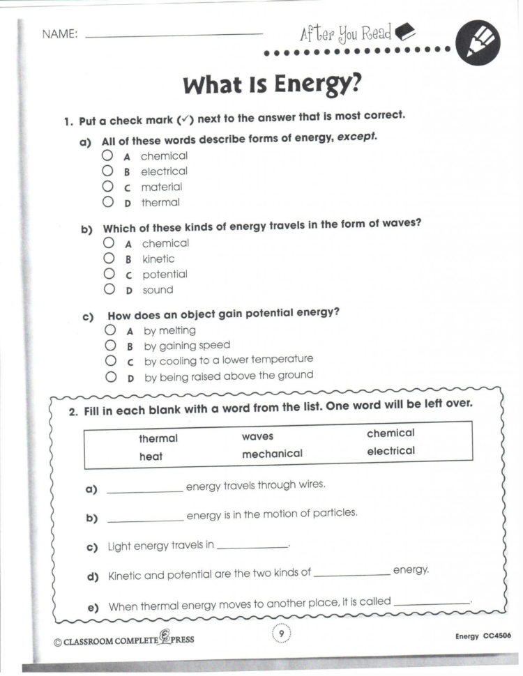 Listening Activity Worksheets