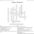 Literary Elements Crossword  Word