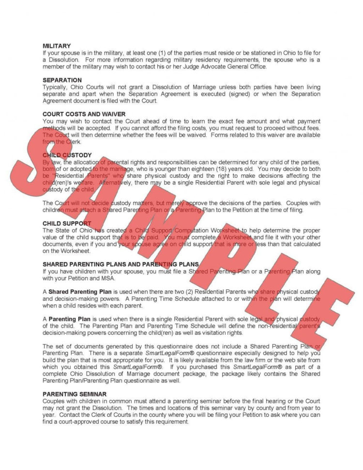 Living Trust Worksheet