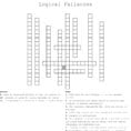 Logical Fallacies Crossword  Word