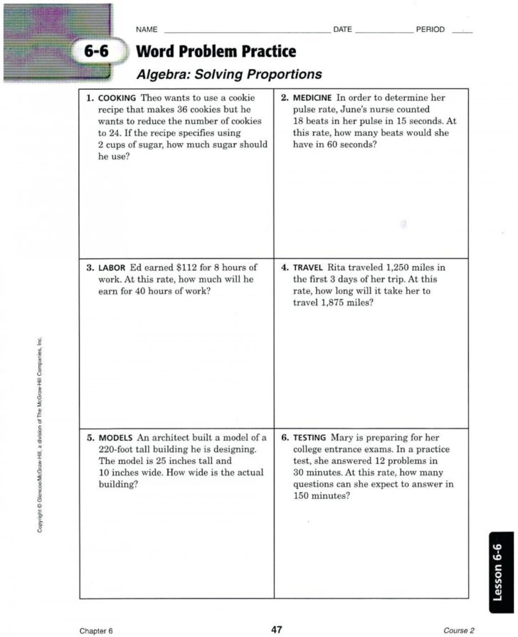 6Th Grade Printable Worksheets