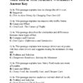 Main Idea And Text Structure Worksheet 4  Answers