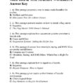 Main Idea And Text Structure Worksheet 6  Answers