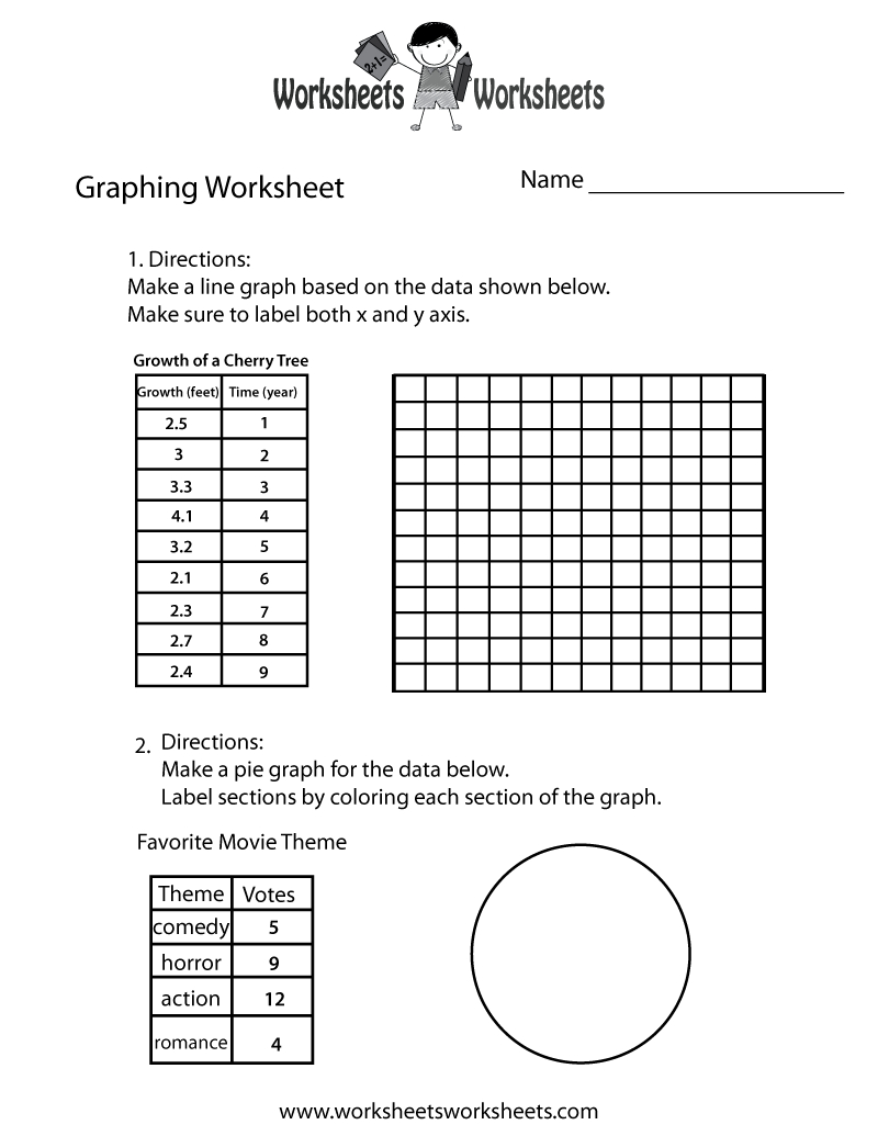 Make A Graph Worksheet  Free Printable Educational Worksheet