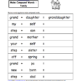 Make Compound Words Printable Worksheets Enchantedlearning