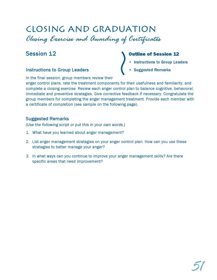 Management Plans Anger Plan For Youth  Interventions