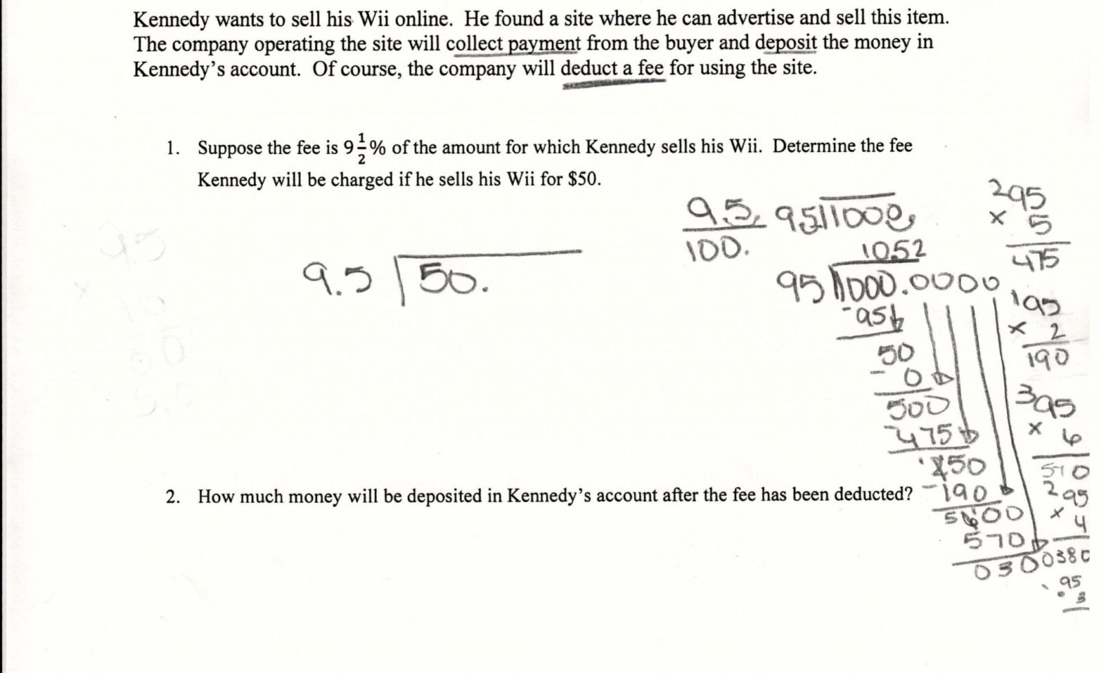 Markups And Markdowns Word Problems Matching Worksheet