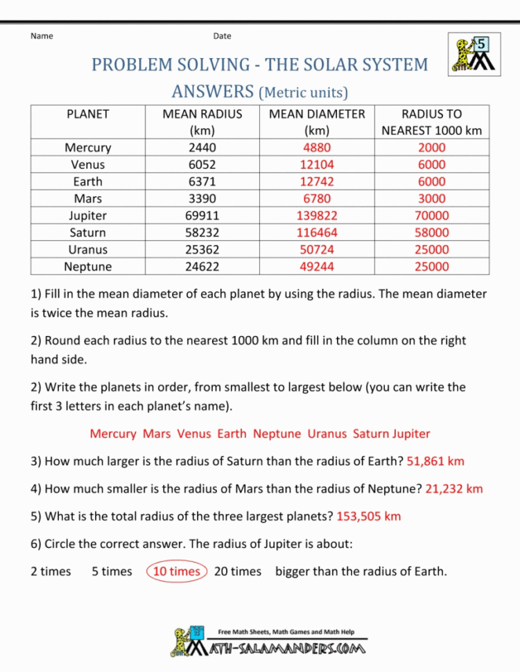 Marvelous 6Th Grade Measurement Word Problems Free Printable