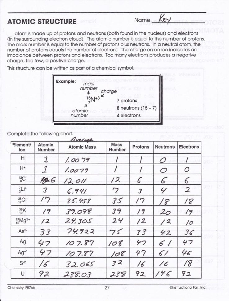 Mass And Weight Worksheet Answer Key