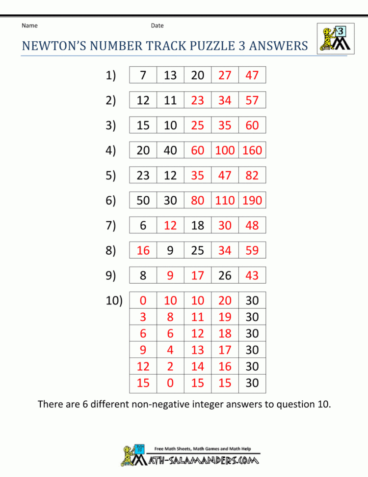 Math Brain Teaser Worksheets 6Th Grade  Antihrap