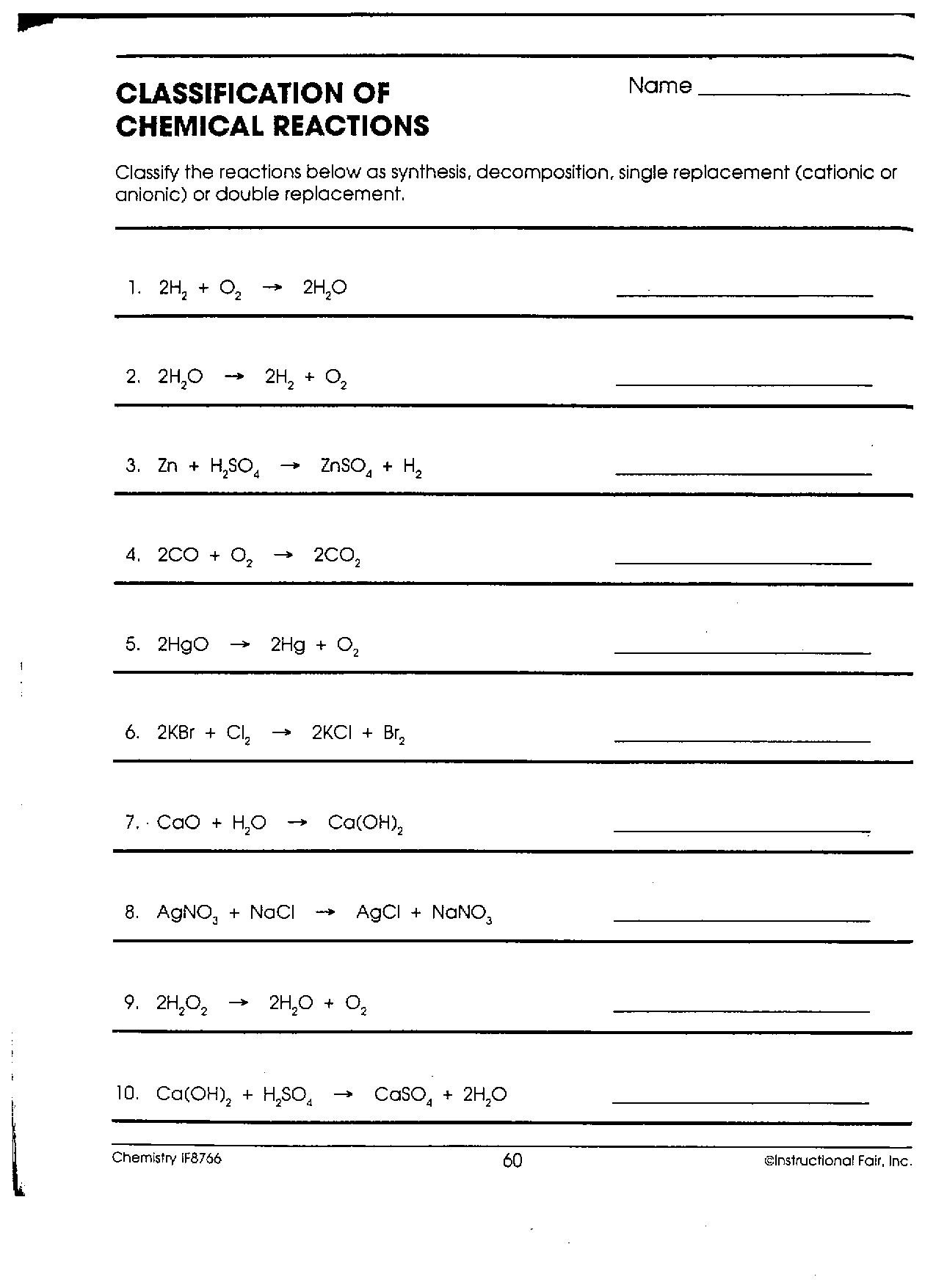 chemistry-worksheets-gambaran
