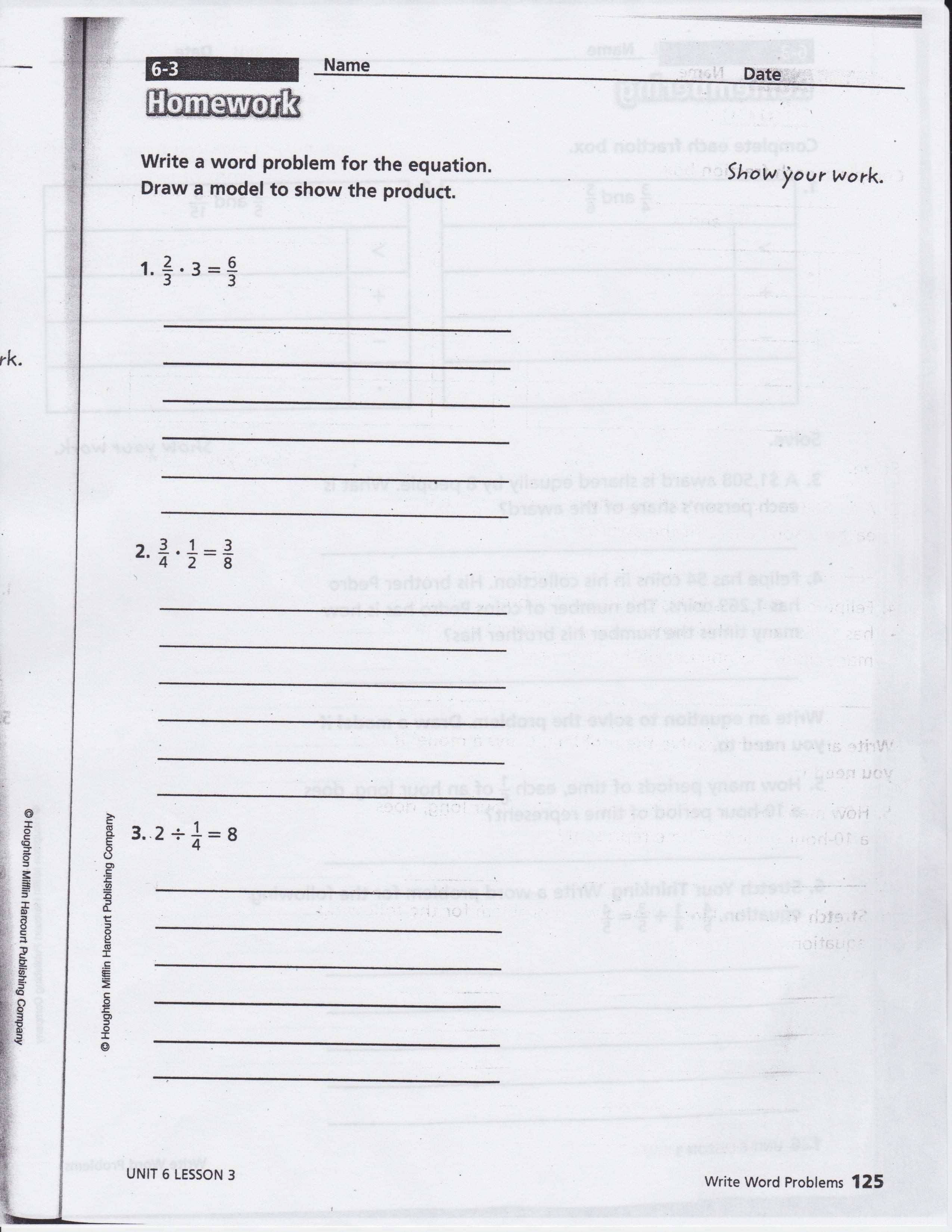 Math Expressions Grade 3 Homework And Remembering Answer Key