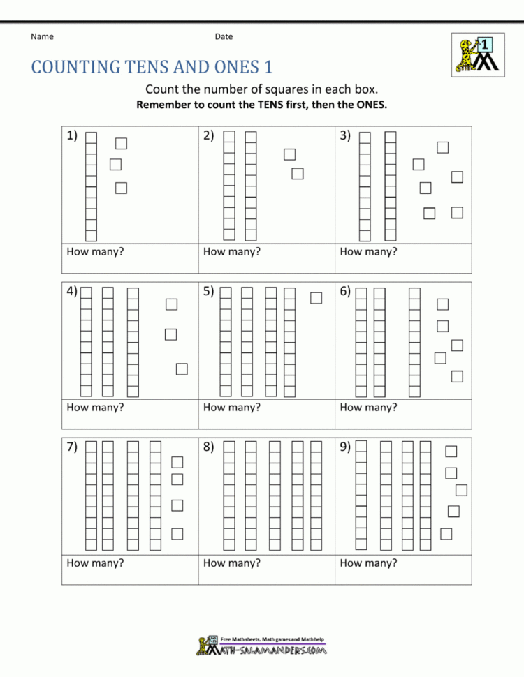 Math Place Value Worksheets 2 Digit Numbers