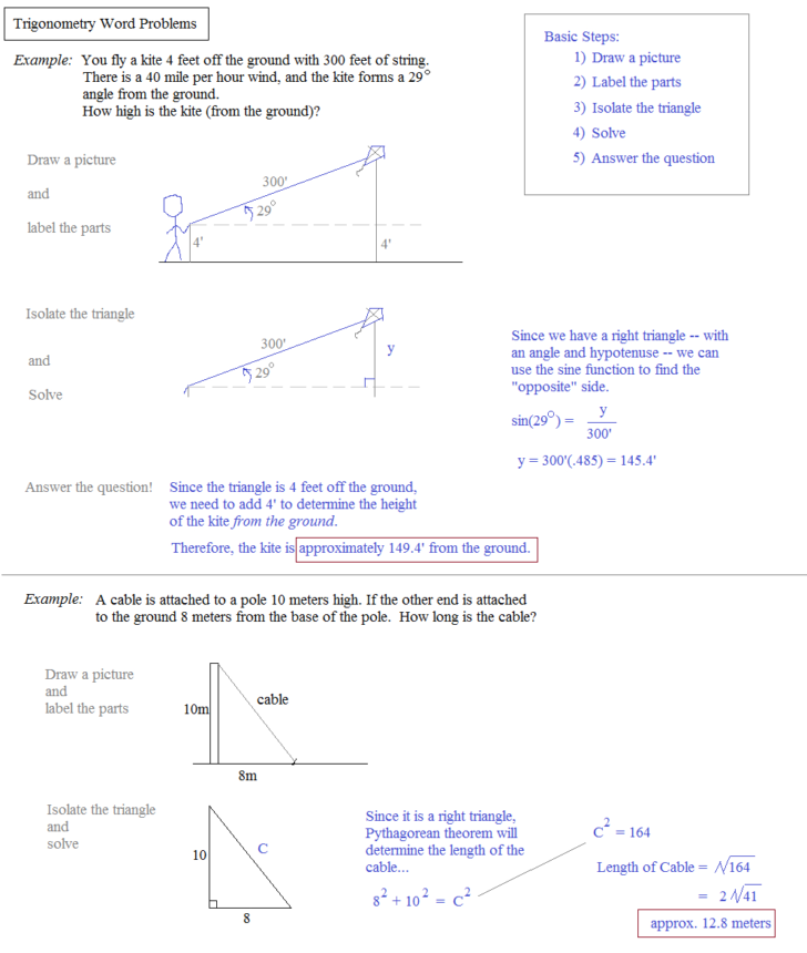 Math Plane Trigonometry Word Problems — Db-excel.com