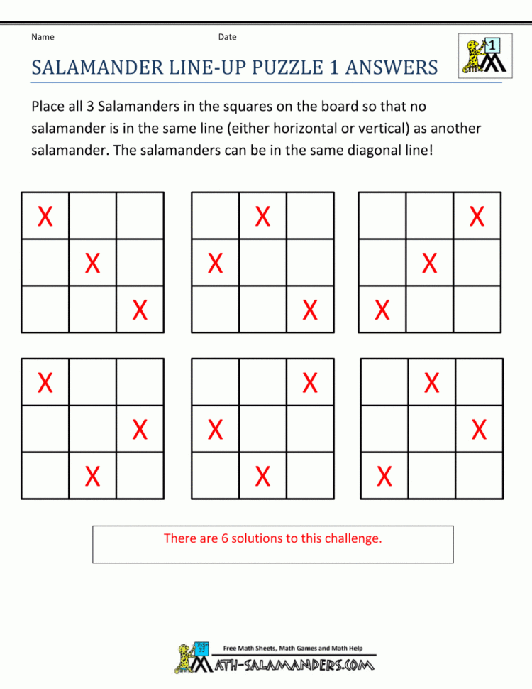 Math Puzzle 1St Grade