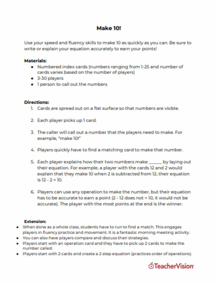 Math Resources For Teachers Lessons Activities Printables