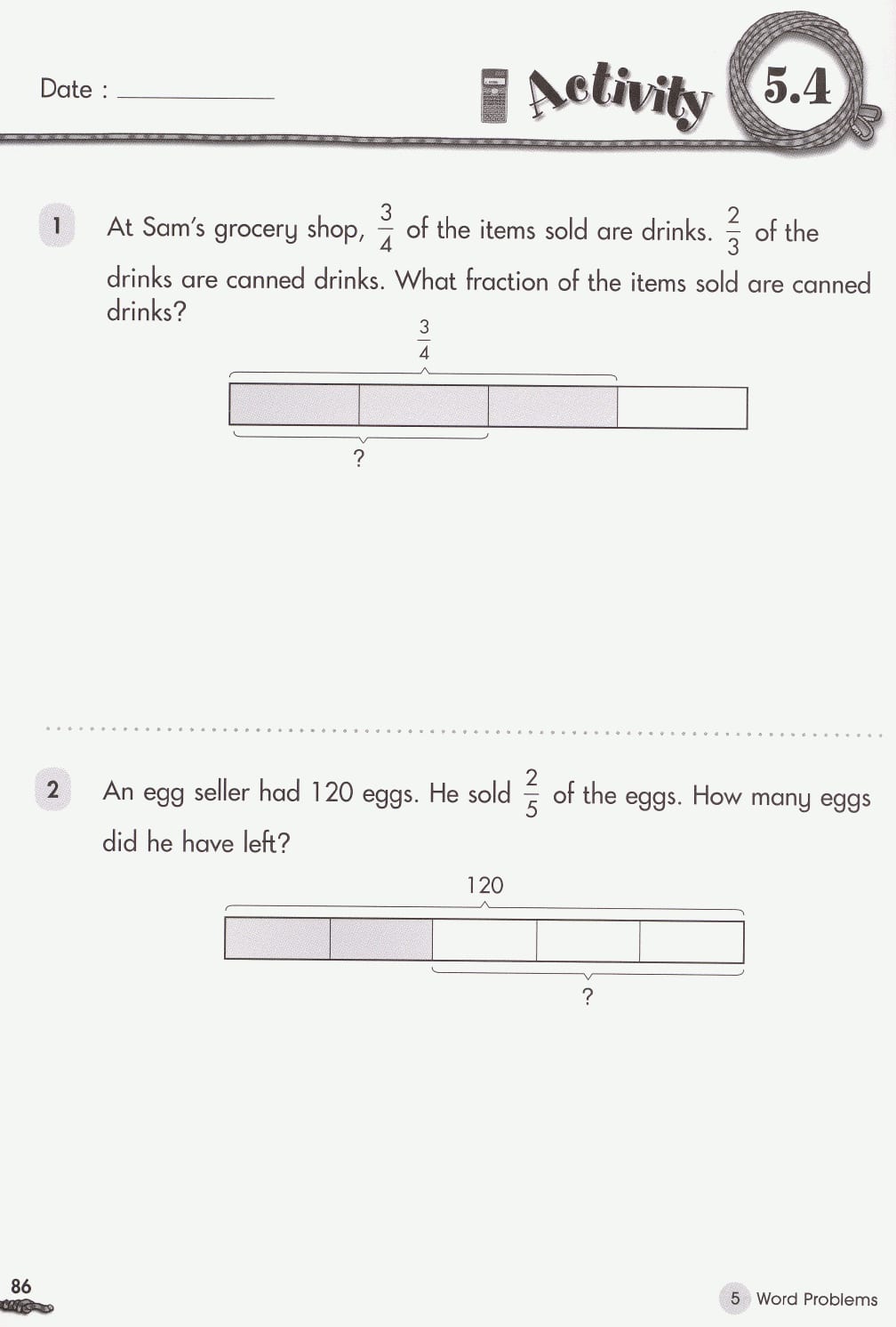 Math Works Activity Book 5B1