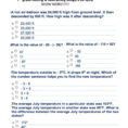 Math Worksheets Adding And Subtracting Integers With Answers
