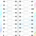Math Worksheets Adding And Subtracting Integers Worksheet