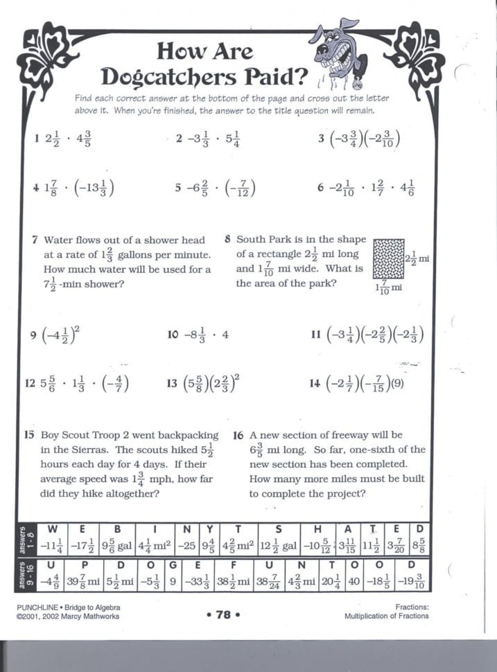 E 72 Did Yu Hear About Math Worksheet Answers