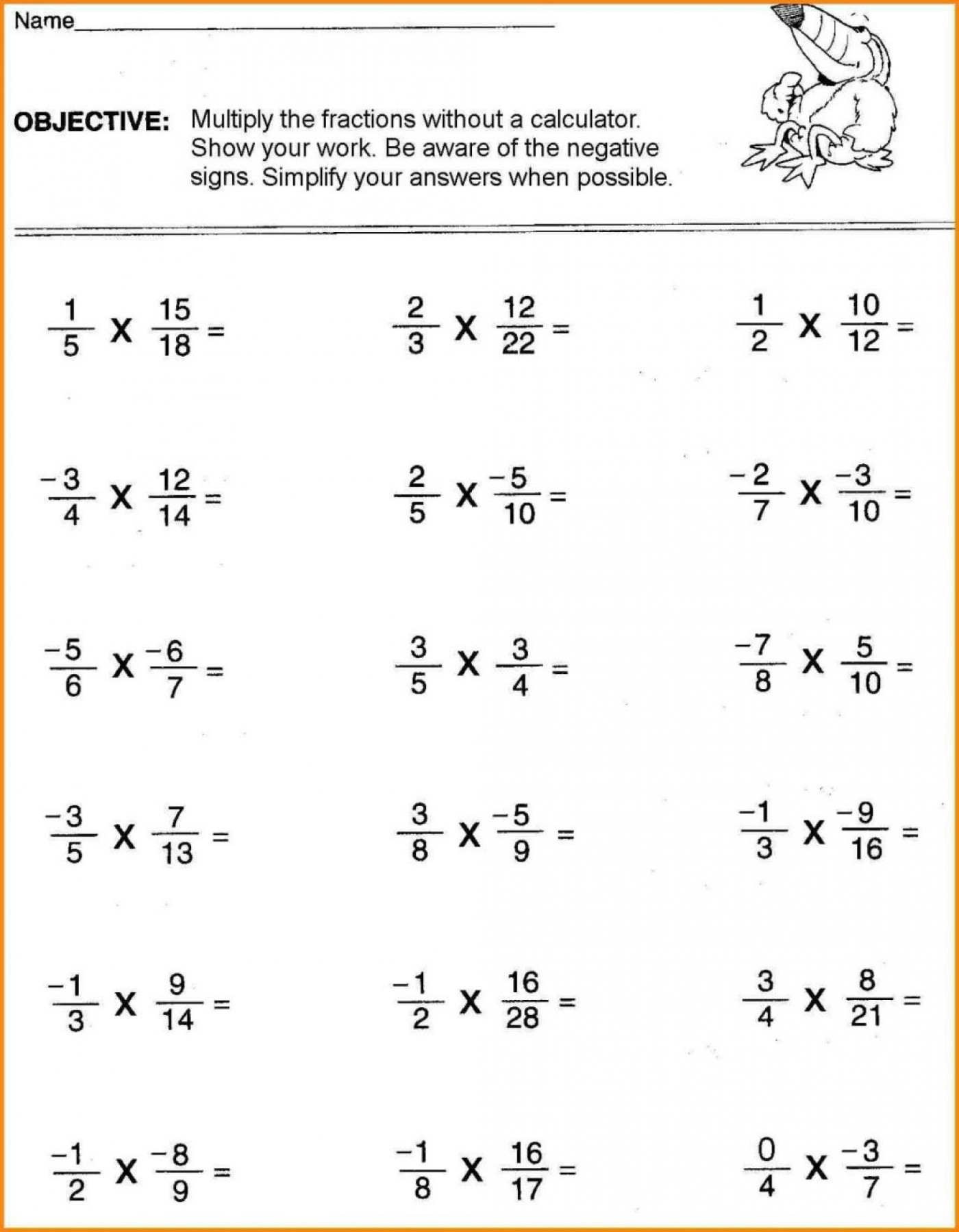 free online math worksheets for 6th grade
