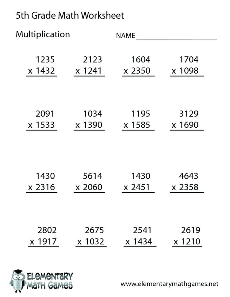 Math Worksheets Printable Grade 8