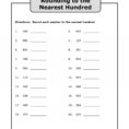 Math Worksheets Rounding Worksheet Nearest Impressive