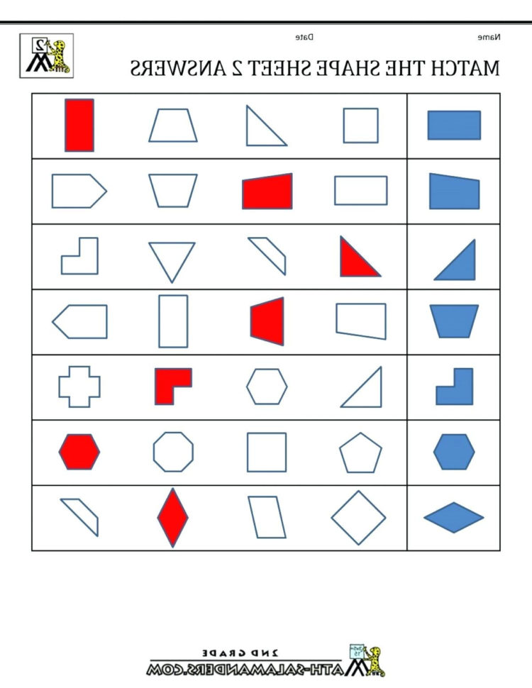 Math Worksheets With Shapes – Findpageco