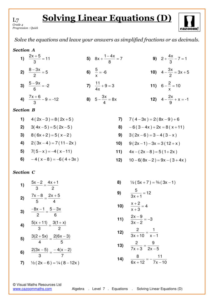 Maths Worksheets  Ks3  Ks4 Printable Pdf Worksheets
