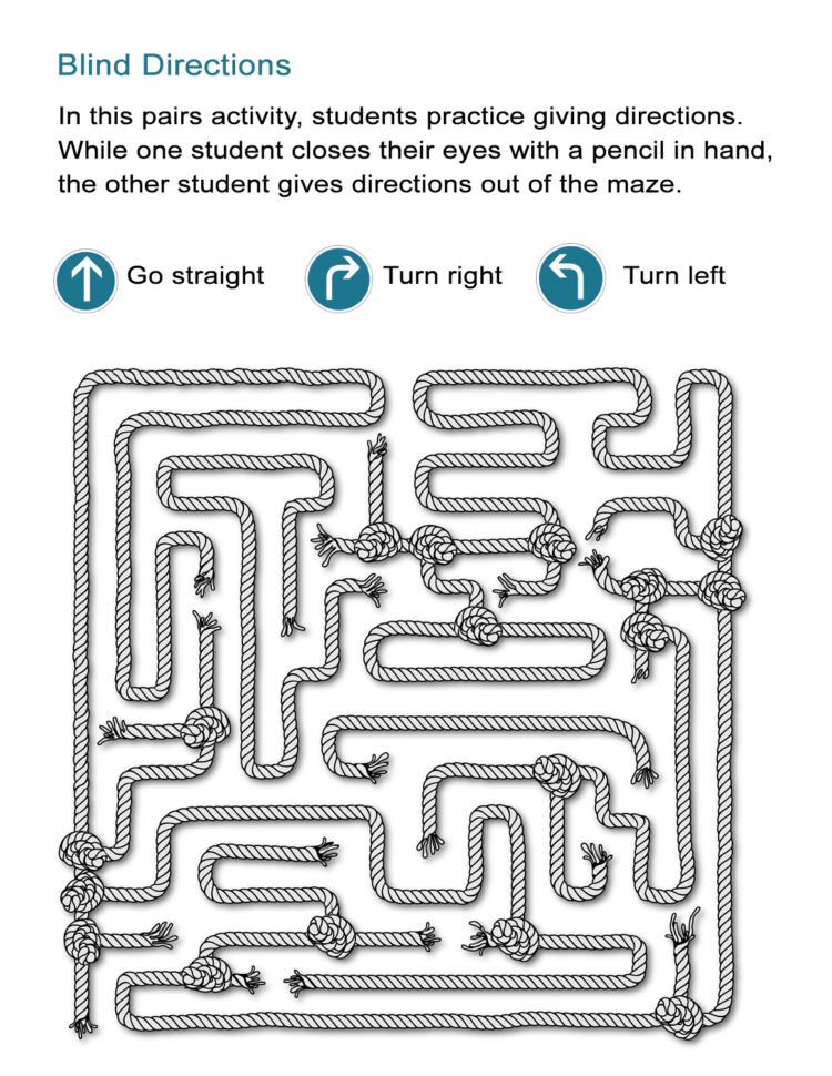 Maze Directions Worksheet Can You Advance Through The Maze