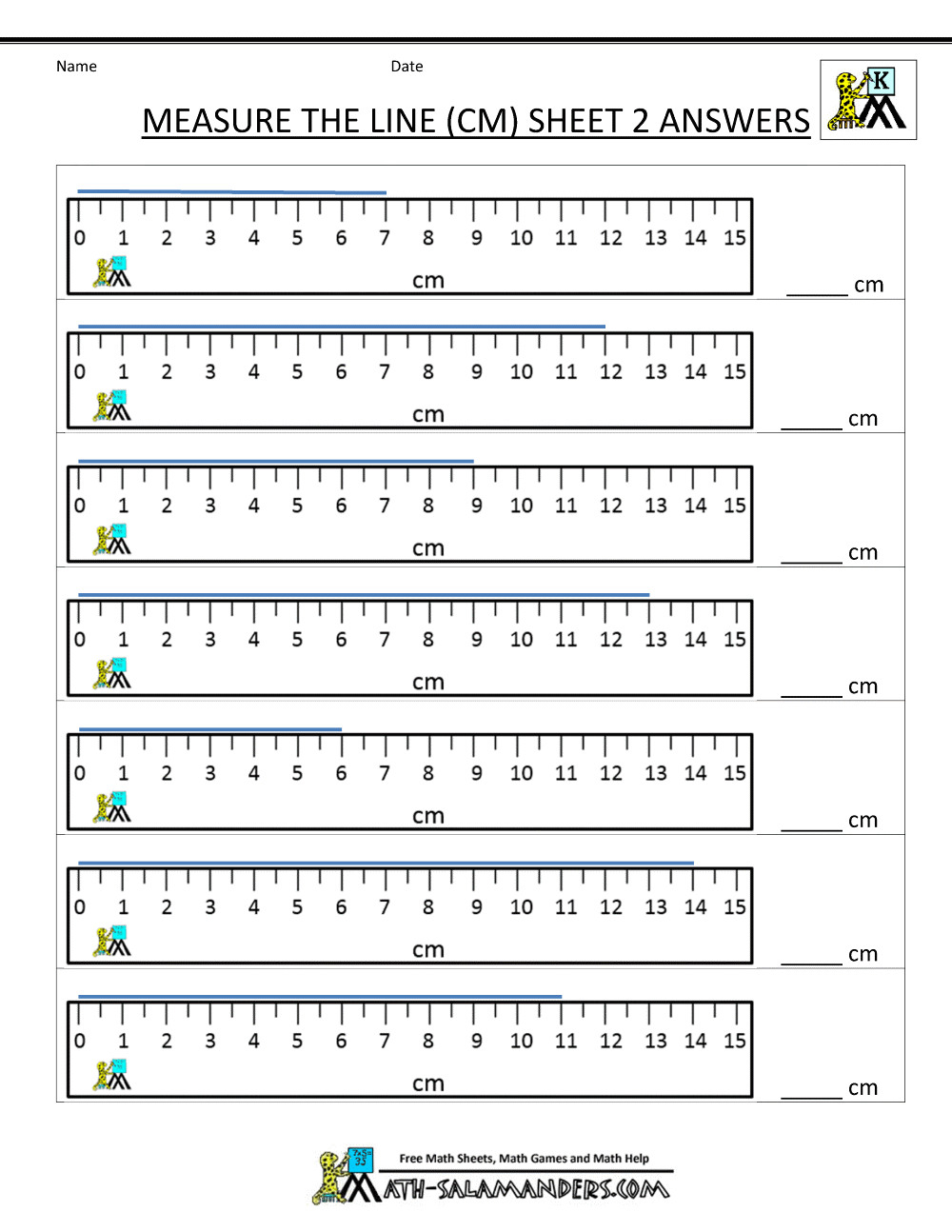 Measure Up Worksheet Db excel