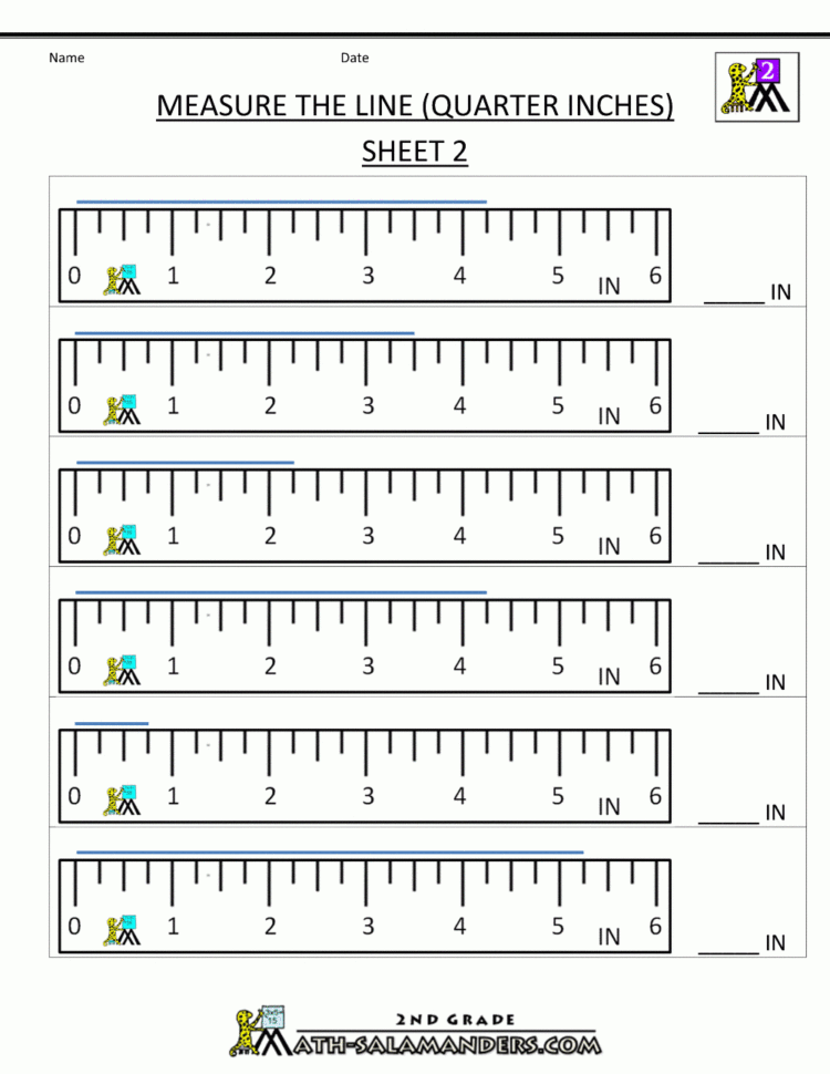 Measurement Math Worksheets  Measuring Length