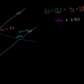 Measures Of Angles Formeda Transversal Video  Khan Academy