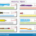 Measuring Length Of The Objects With Ruler Worksheet For