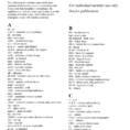 Medical Terminology Abbreviations The Following List