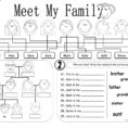 Meet My Family  English Esl Worksheets